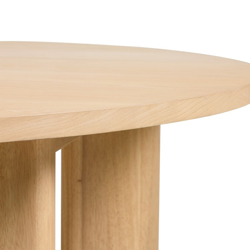 Masă de dining Bali, 120 cm, rotundă, crem și albă