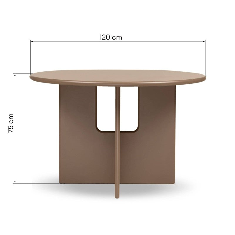 Masă de dining Hill, 120 cm, maro