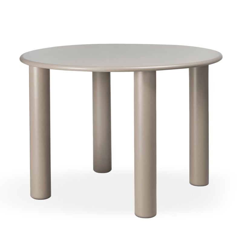 Masă de dining Joki, 110 cm, rotundă, bej închis