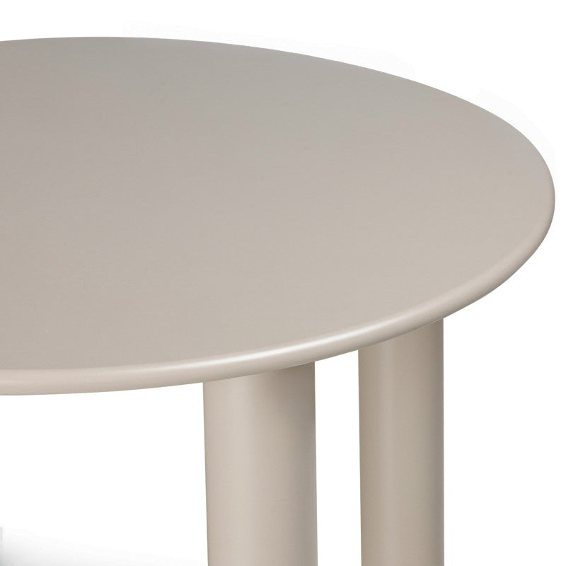 Masă de dining Joki, 110 cm, rotundă, bej închis