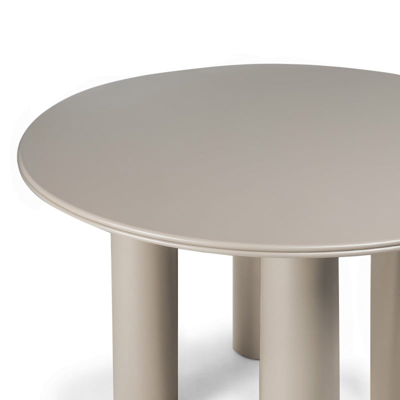 Masă de dining Kairo, 120 cm, rotundă, bej închis