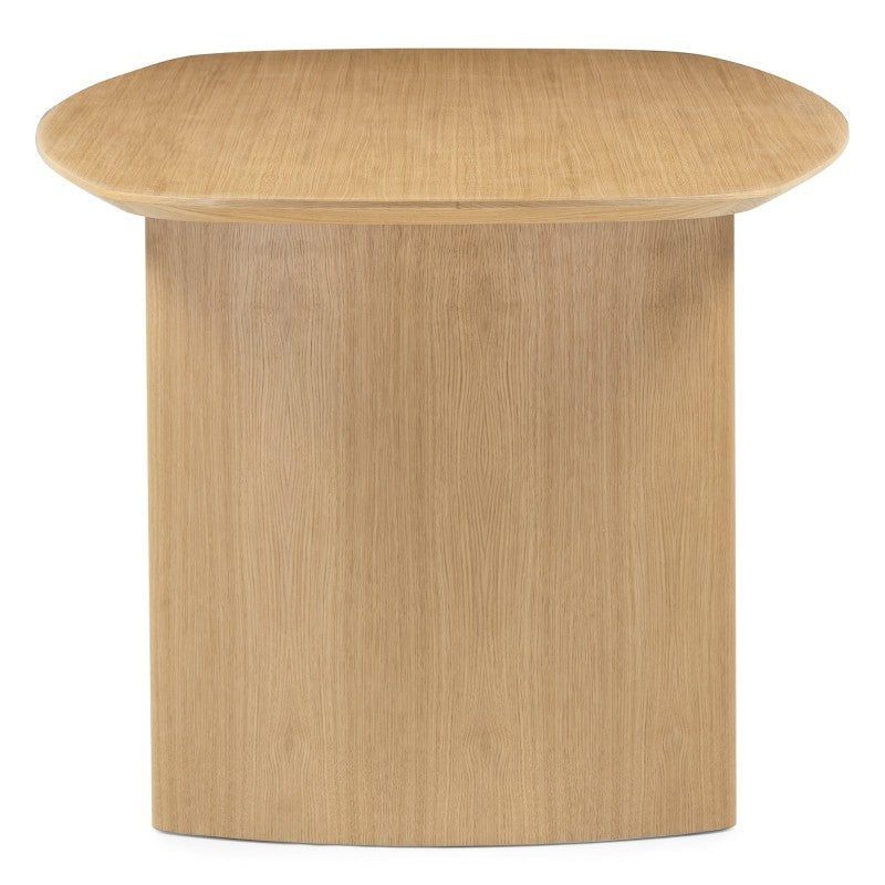 Masă de dining Oriento, 200 cm, ovală, furnir de stejar natur