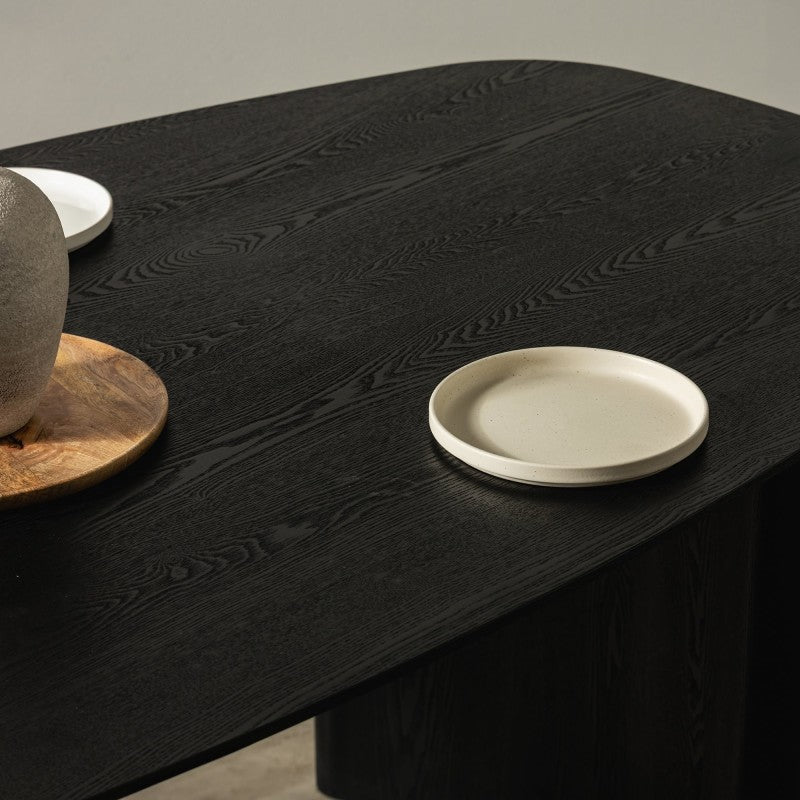 Masă de dining Oriento, 200 cm, ovală, furnir de frasin
