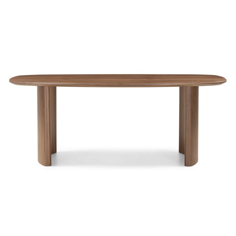 Masă de dining Oriento, 200 cm, ovală, furnir de nuc