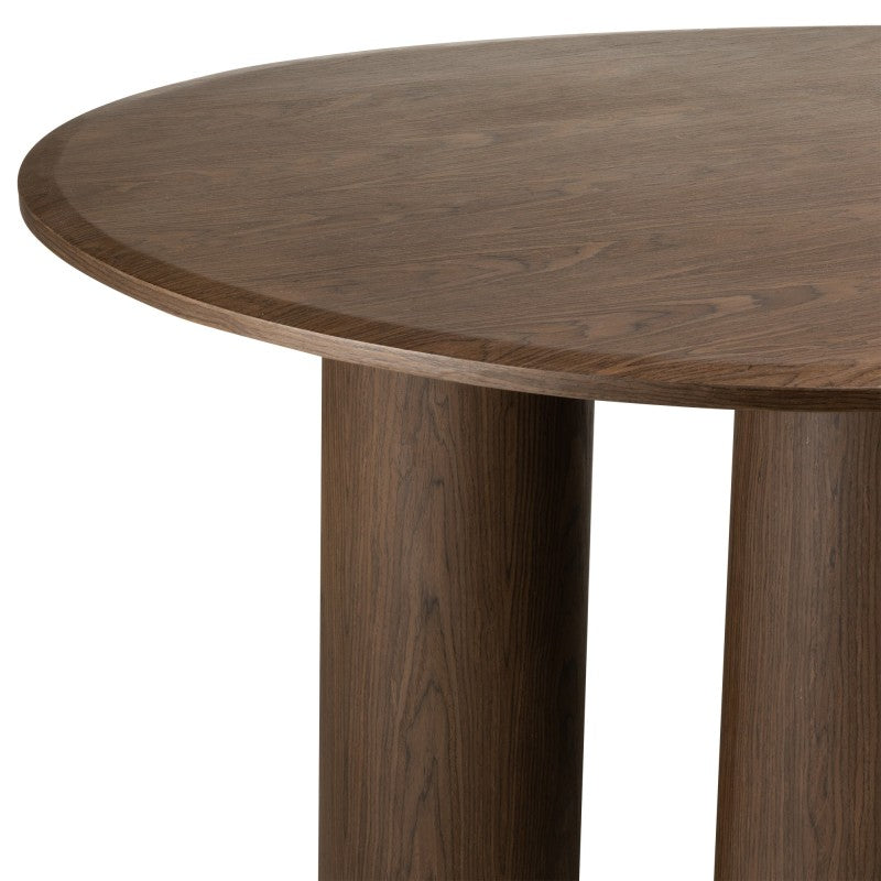 Masă de dining Vesper, 140 cm, nuc închis