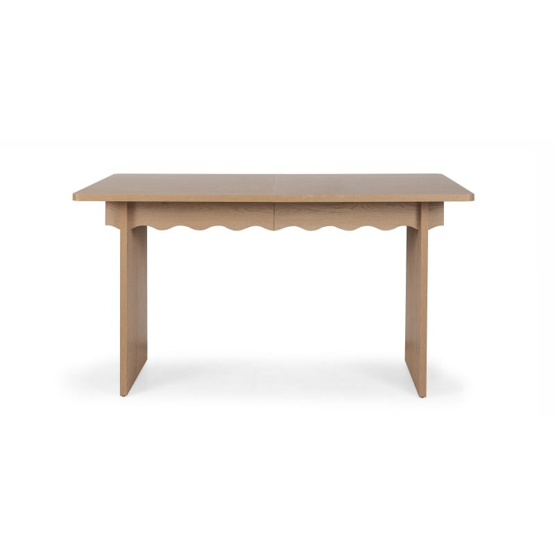 Masă extensibilă Floya, 140-200 cm, stejar Cremona Torro, val decorativ