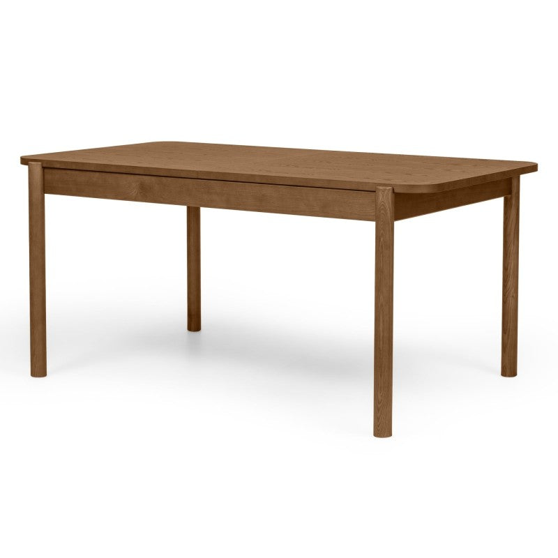 Masă extensibilă Iselio, 160-200 cm, dreptunghiulară, maro, frasin