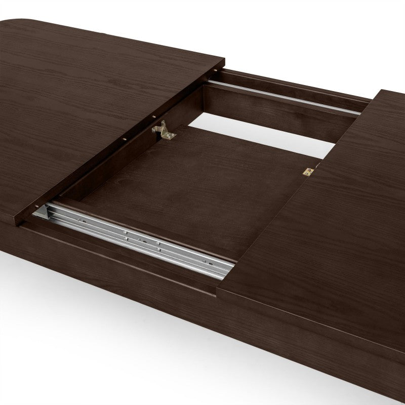 Masă extensibilă Iselio, 160-200 cm, dreptunghiulară, nuc, frasin