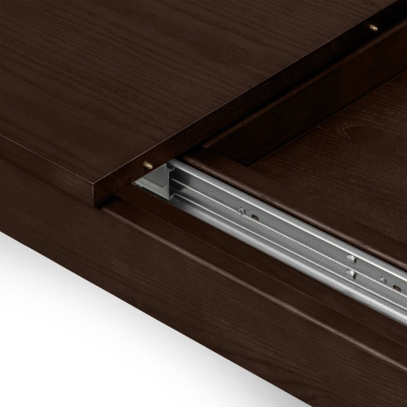 Masă extensibilă Iselio, 160-200 cm, dreptunghiulară, nuc, frasin