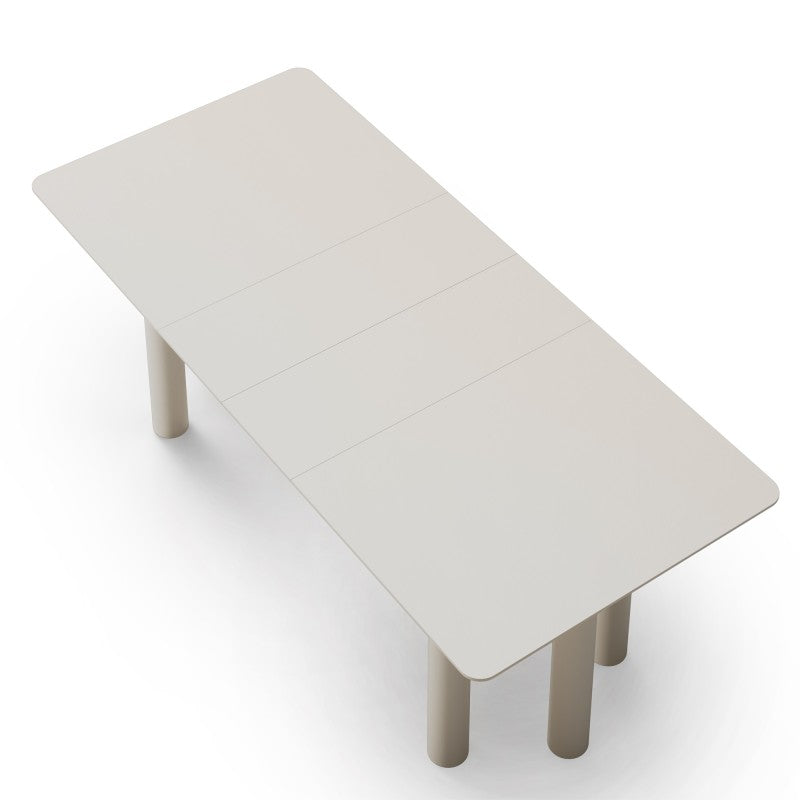 Masă extensibilă Loa, 140-200 cm, furnir de fag, cașmir, lemn de fag, rotunjită