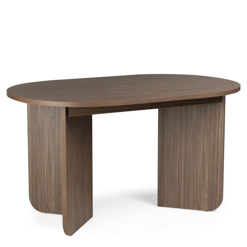 Masă extensibilă Mou, 140-200 cm, nuc Lincoln, blat oval