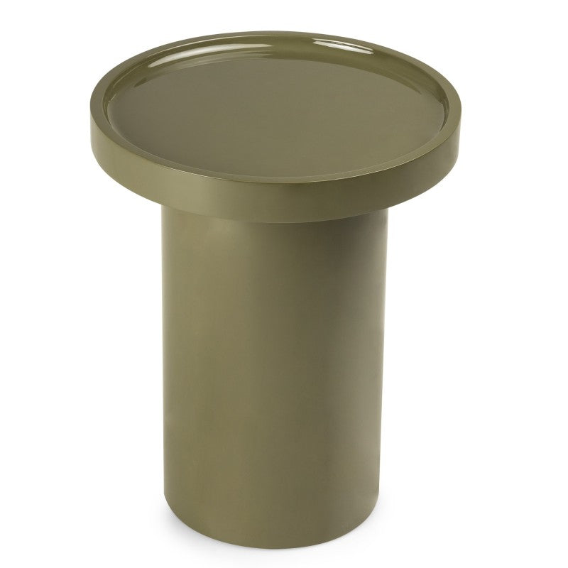 Măsuță auxiliară Chia, 40 cm, verde deschis, lucioasă