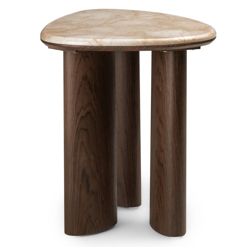 Măsuță de cafea Essence, 110 cm, nuc închis/marmură