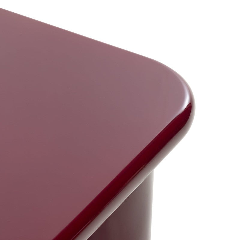 Măsuță de cafea Cherry, 70 cm, vișiniu/cireșiu, lucioasă