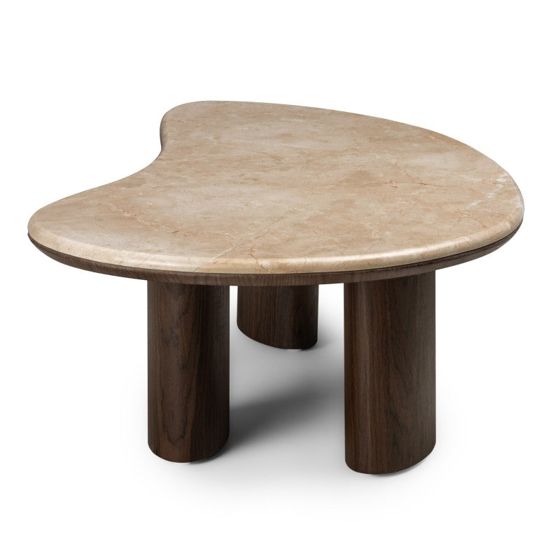 Măsuță de cafea Essence, 110 cm, nuc închis/marmură