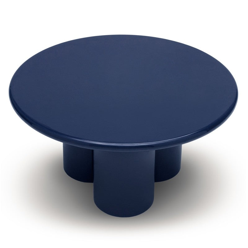 Măsuță de cafea Everett, 80 cm, cobalt, lucioasă