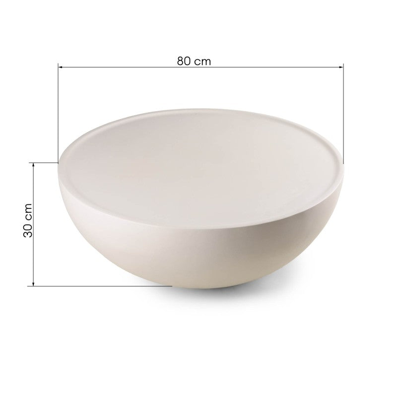 Măsuță de cafea Lagoon, 80 cm, bej, mată