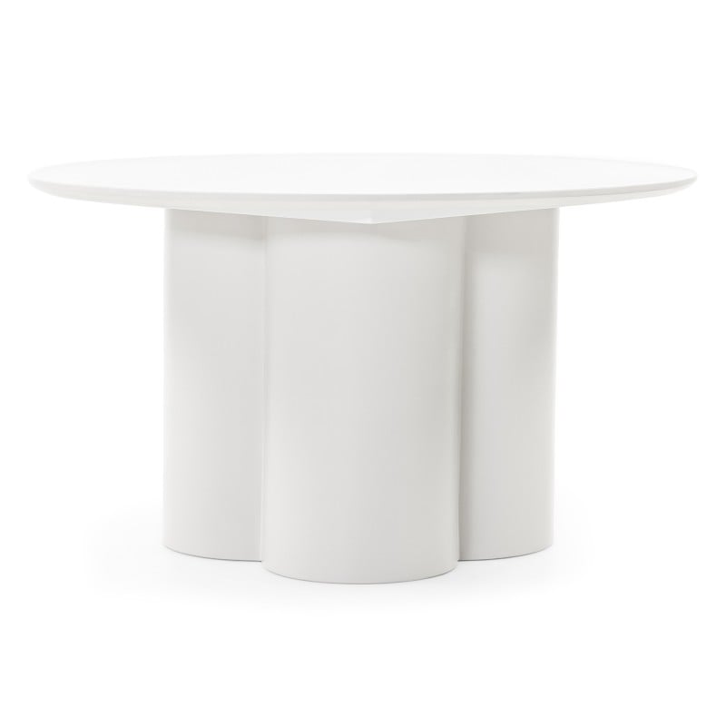 Măsuță de cafea Lazaro, 80 cm, rotundă, gri-bej