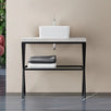 Set baie lavoar + suport metalic + blat pentru lavoar + console mobilier, Savini Due Linea