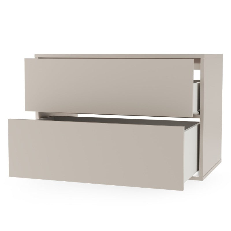 Dulap pentru lavoar pe blat Mossy, 80 cm, cașmir