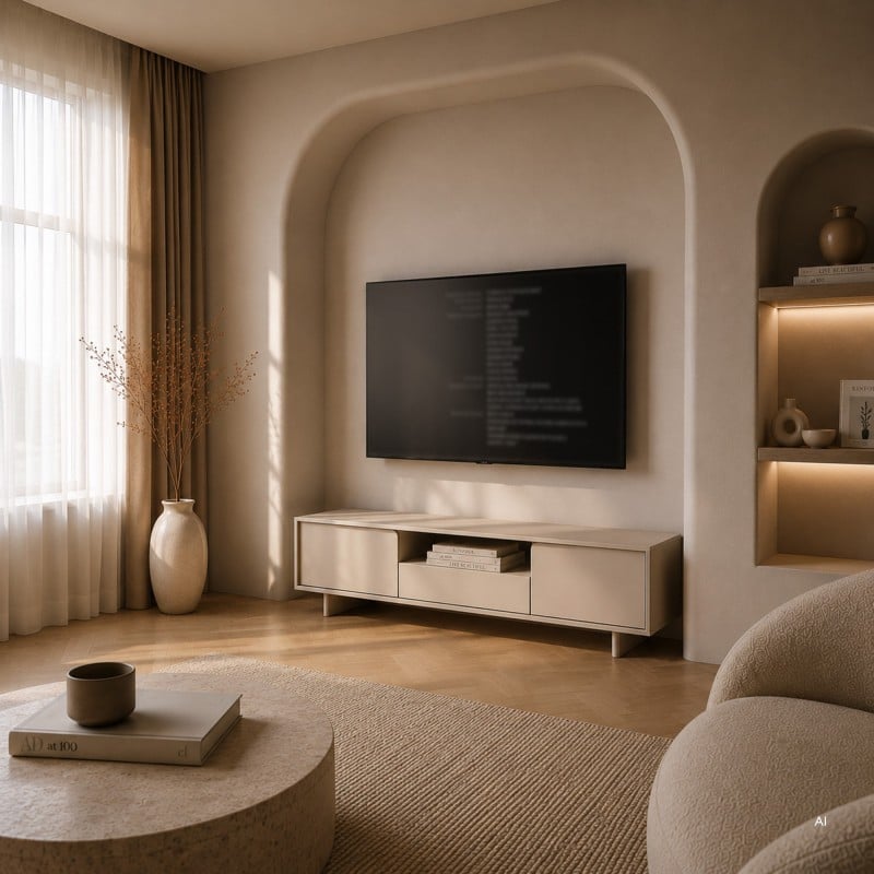 Comodă TV Bloom, 160 cm, cașmir