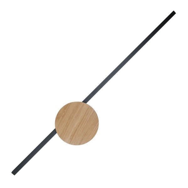 Aplică TK Lighting Java 1, negru / lemn, 1441