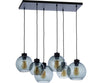 Lampa suspendata Cubus Grafit 6 surse de lumina 2833