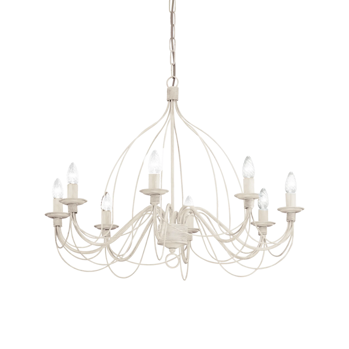 Lustră Ideal Lux Corte SP8 5898, alb