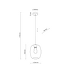 Lampa suspendată Elio Graphite 5971 TK 5971