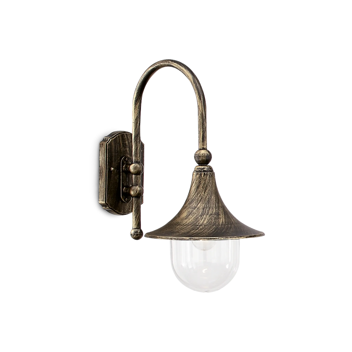Aplică de exterior Ideal Lux Cima AP1, negru, 24134