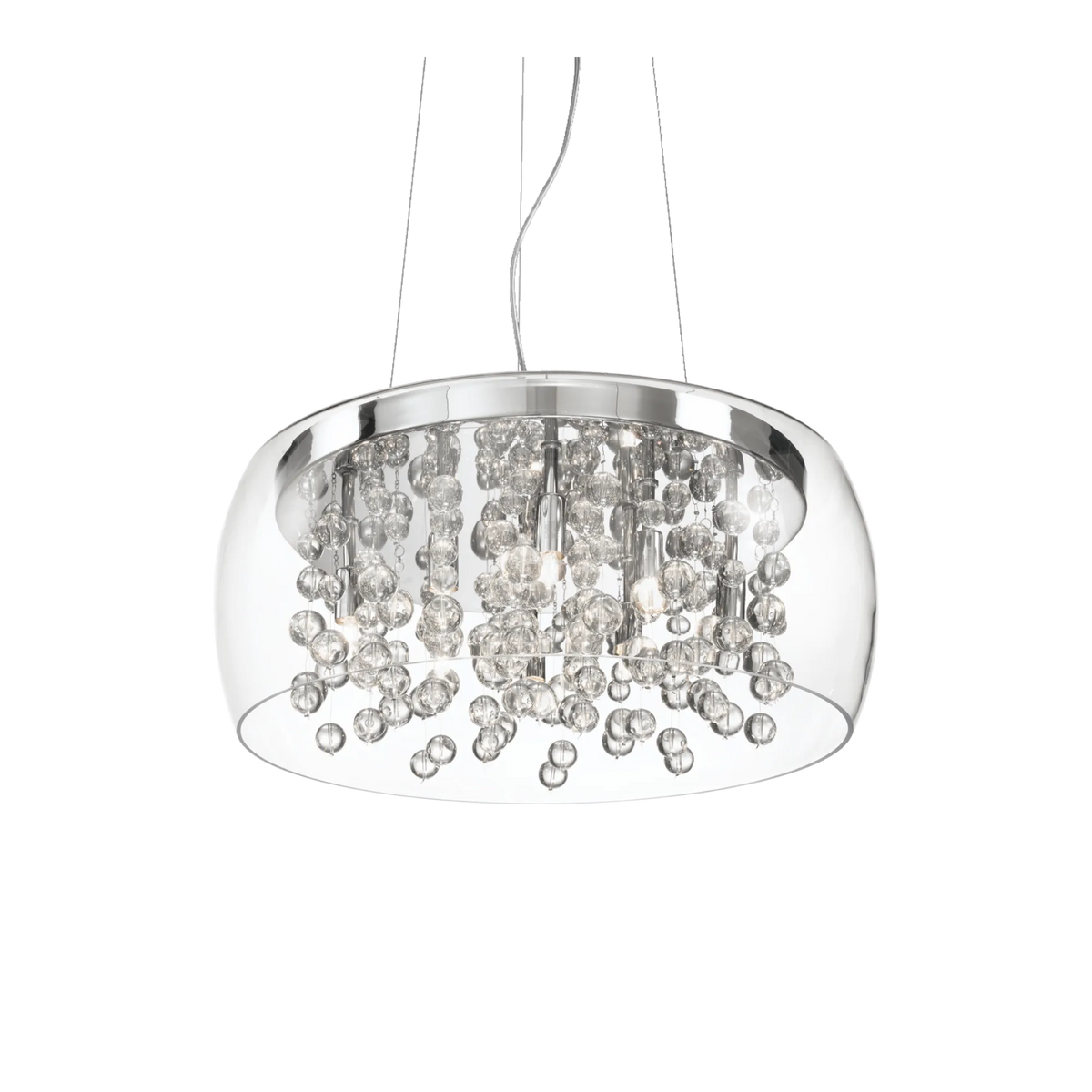 Lustră Ideal Lux Audi-80 SP8, transparent, 31750