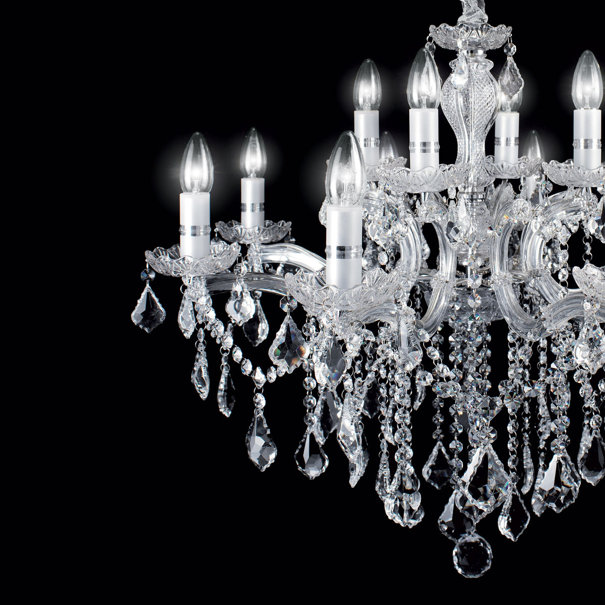 Lustră Ideal Lux Florian SP12, crom, 35604