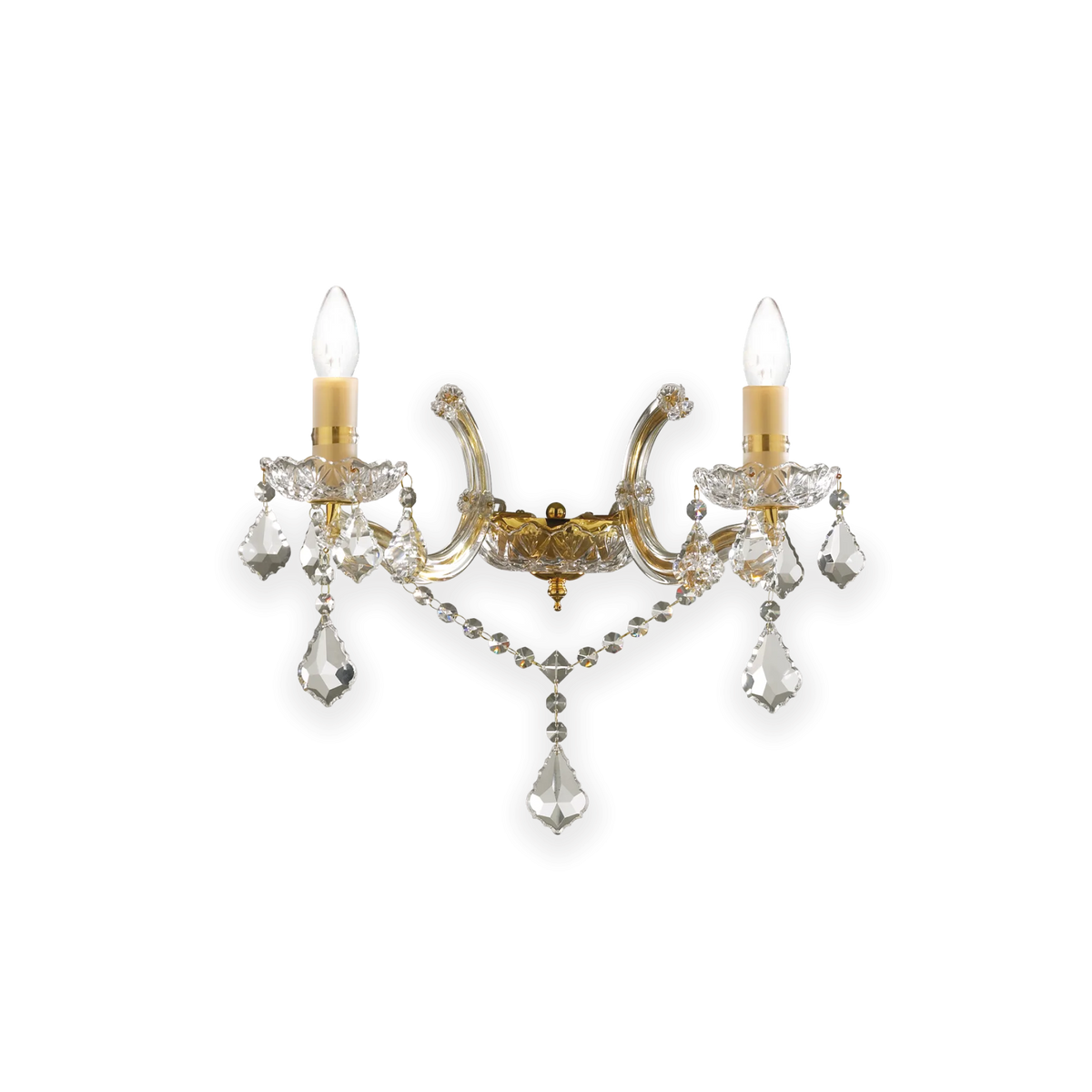 Aplică Ideal Lux Florian AP2, auriu, 35659