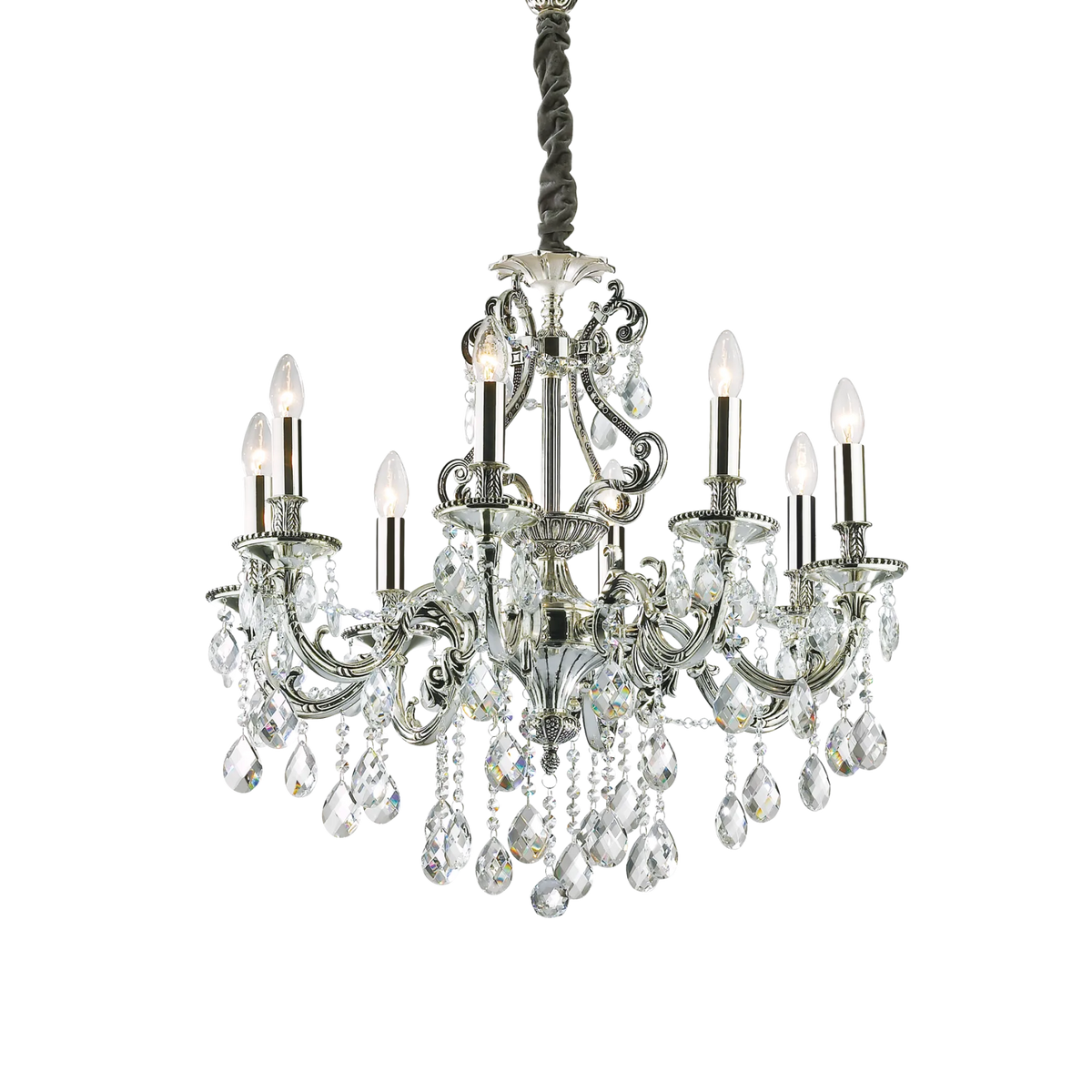 Lustră Ideal Lux Gioconda SP8, argintiu, 44934