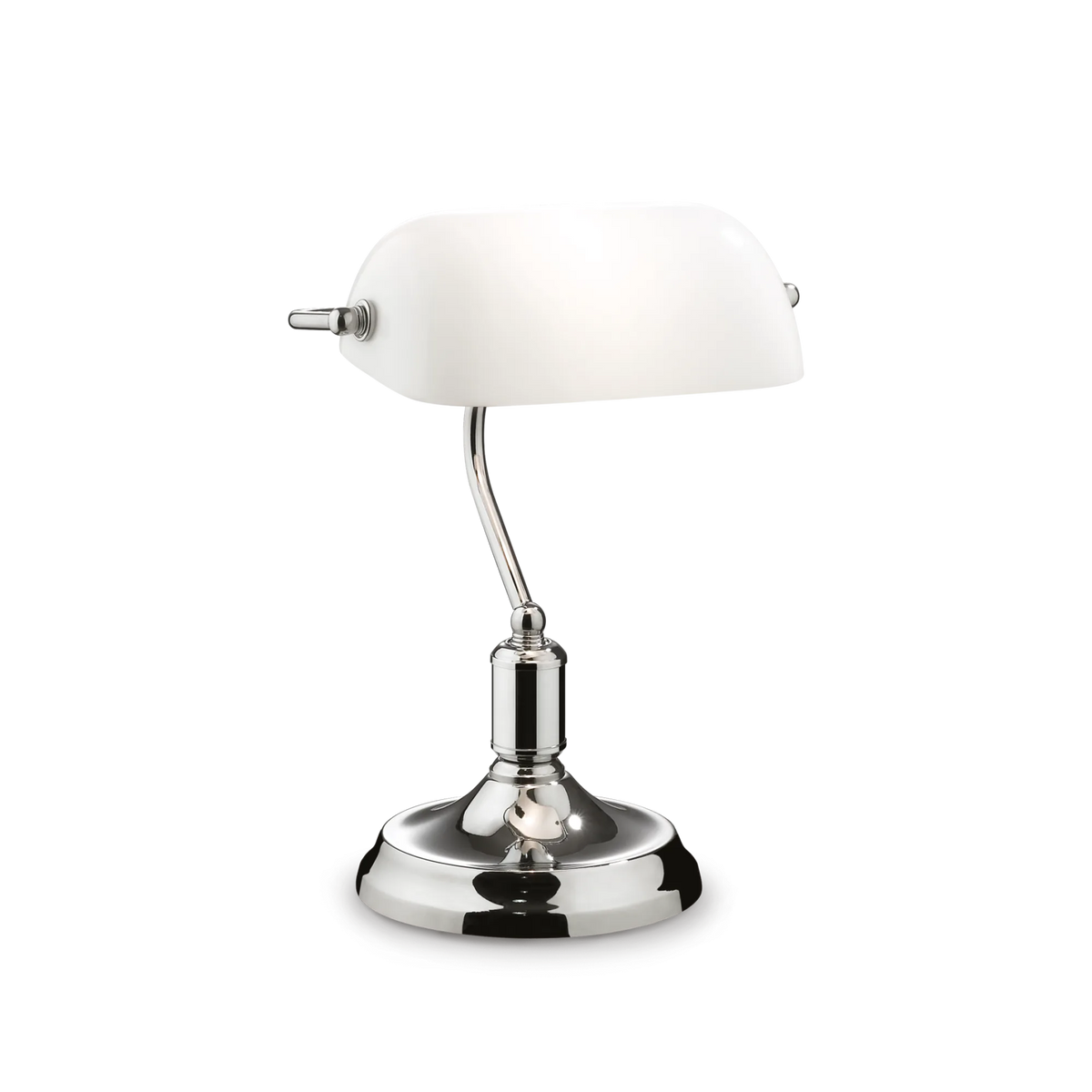 Veioză Ideal Lux Lawyer TL1, crom, 45047
