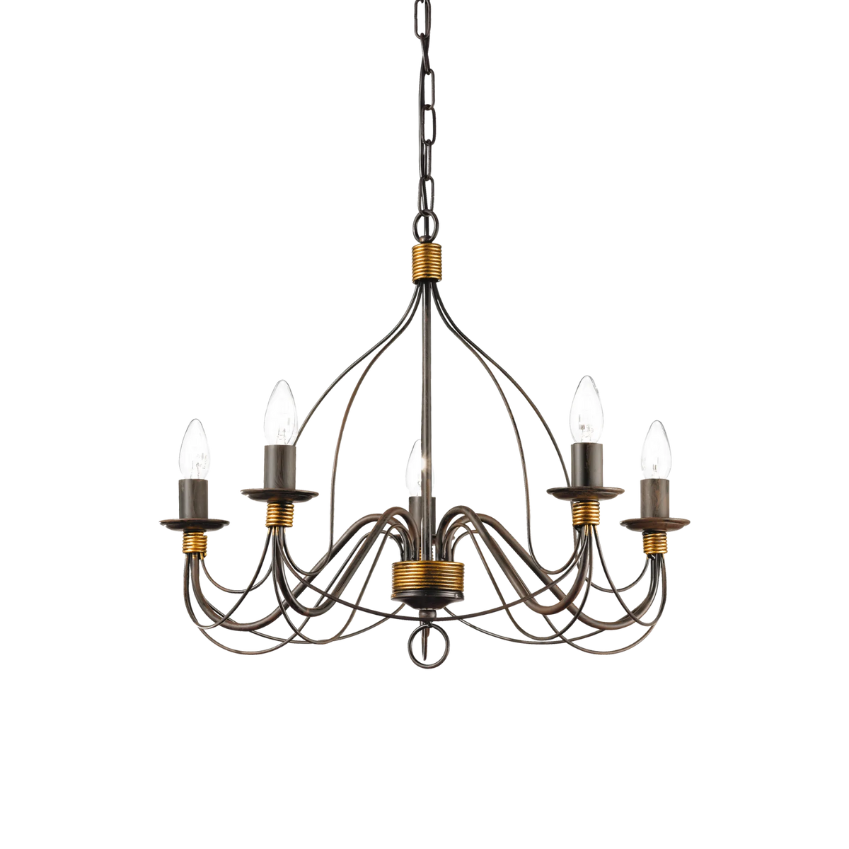 Lustră Ideal Lux Corte SP5 Ruggine, 57187