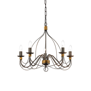 Lustră Ideal Lux Corte SP5 Ruggine, 57187