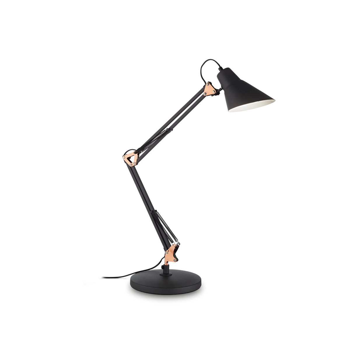 Veioză Ideal Lux Sally TL1, negru, cupru, 61160