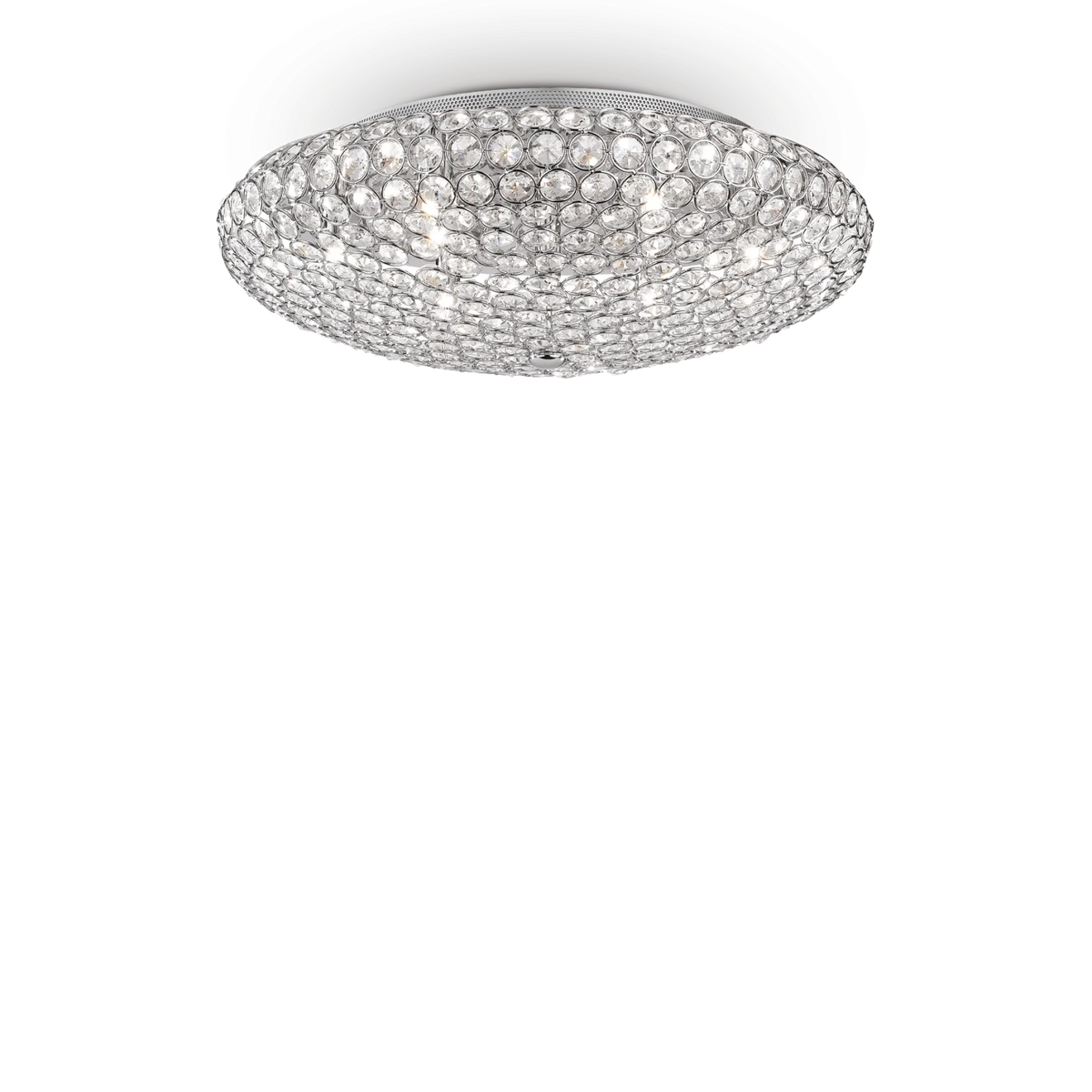 Plafonieră Ideal Lux King PL9, crom, 73255