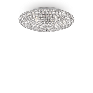 Plafonieră Ideal Lux King PL9, crom, 73255