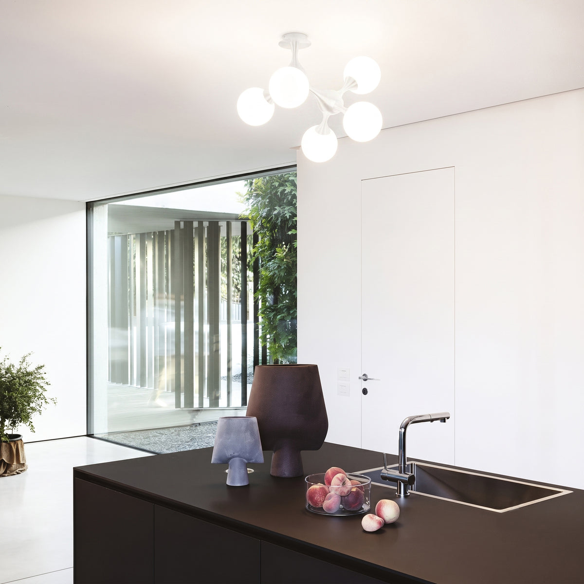 Plafonieră Ideal Lux Nodi PL5, alb, 73712
