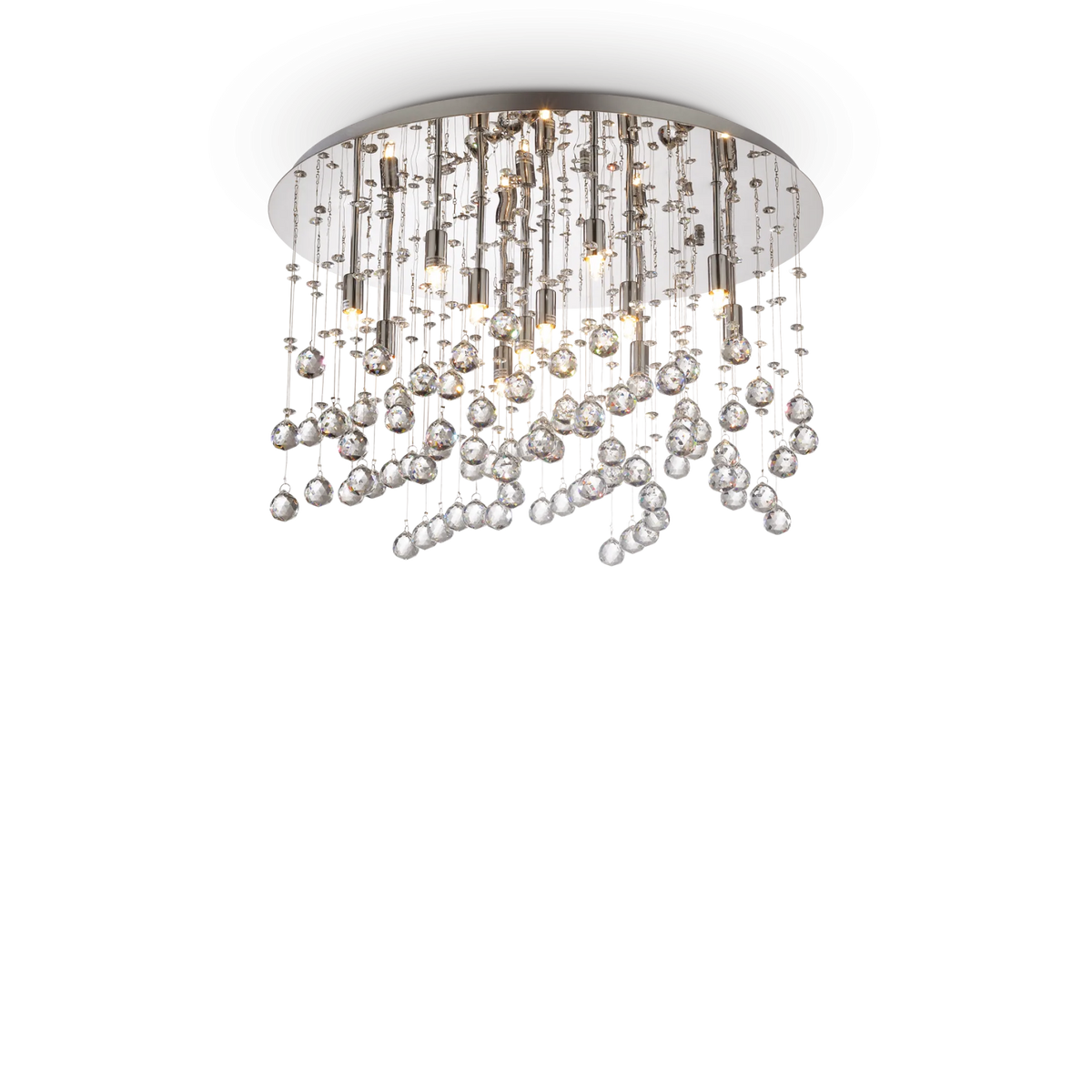 Plafonieră Ideal Lux Moonlight PL12, crom, 77802