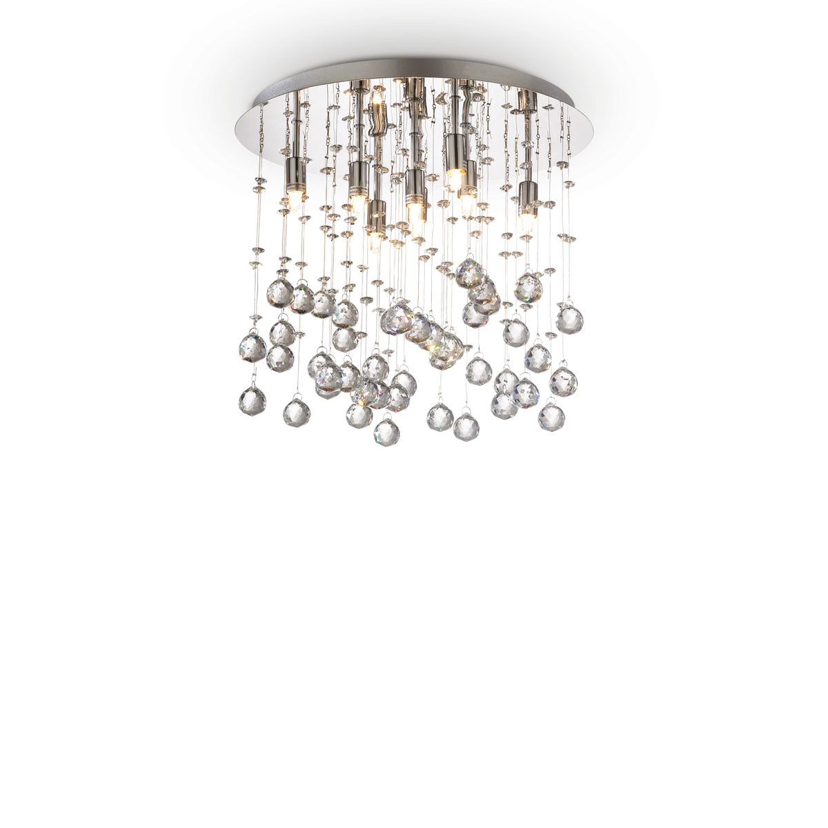 Plafonieră Ideal Lux Moonlight PL8, auriu, 80932