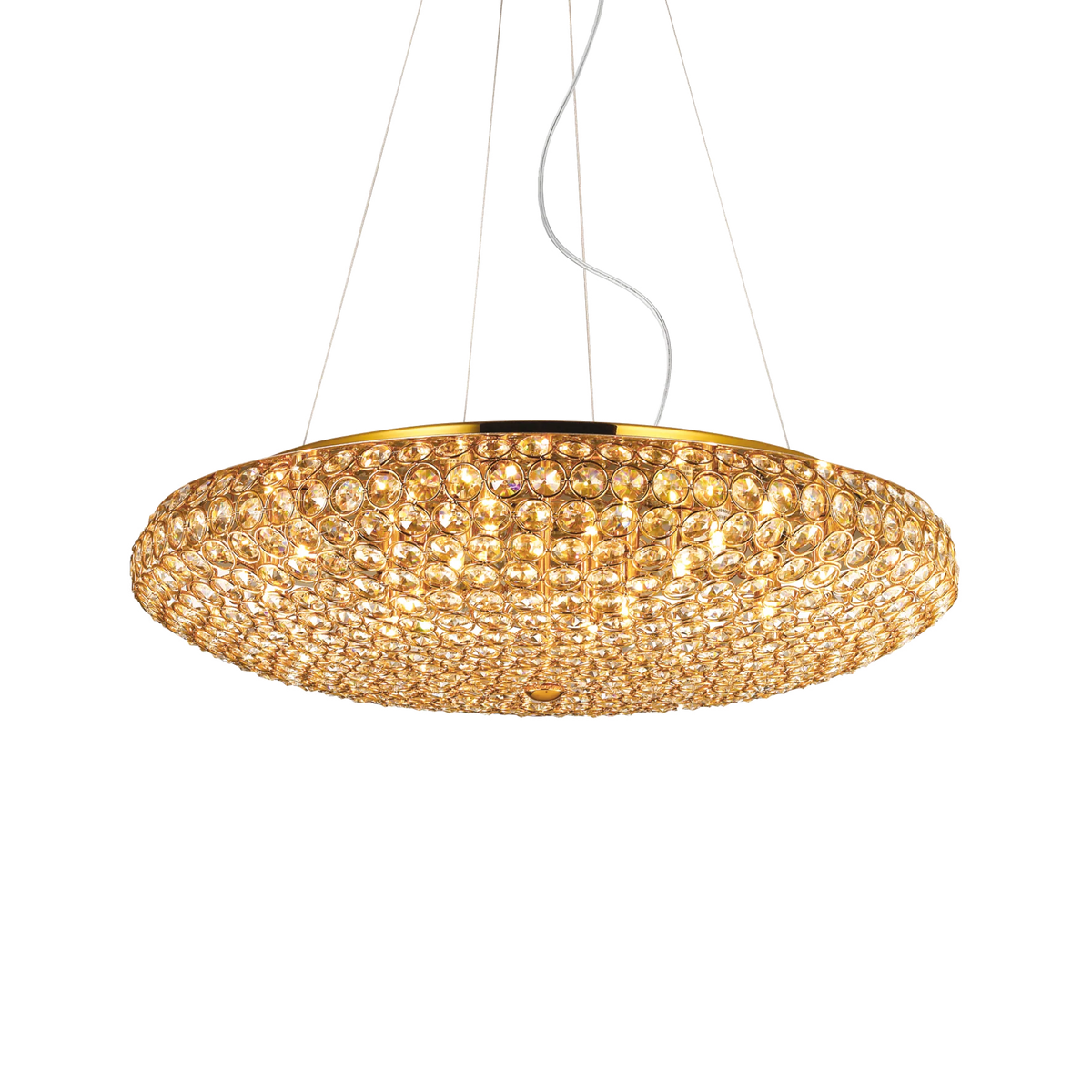 Lustră Ideal Lux King SP12, auriu, 88020