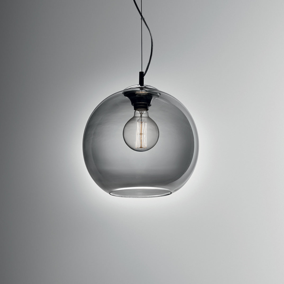 Pendul Ideal Lux Nemo SP1, fumuriu, Ø40 cm, 94229