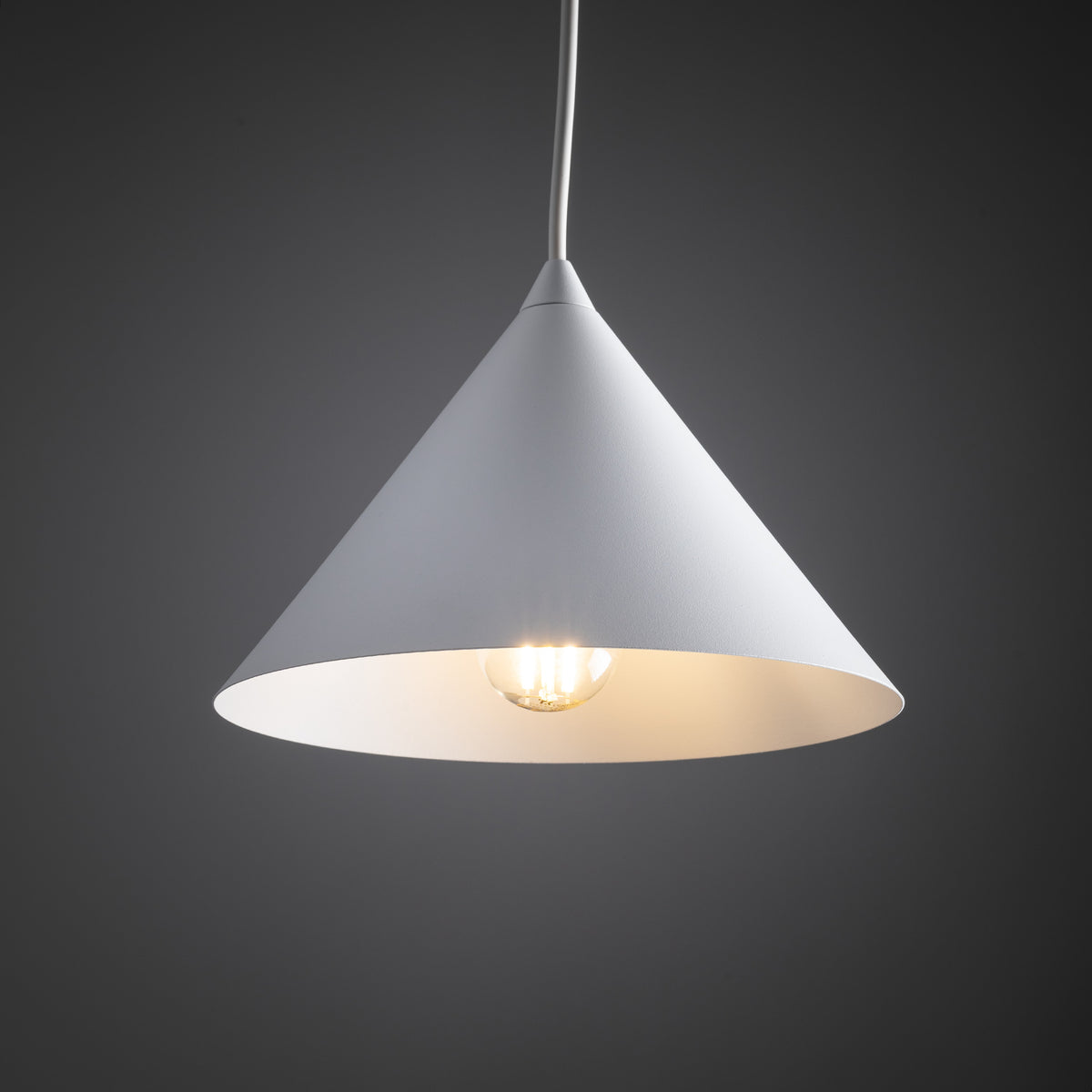 Lustra Cono White 1 S 10007