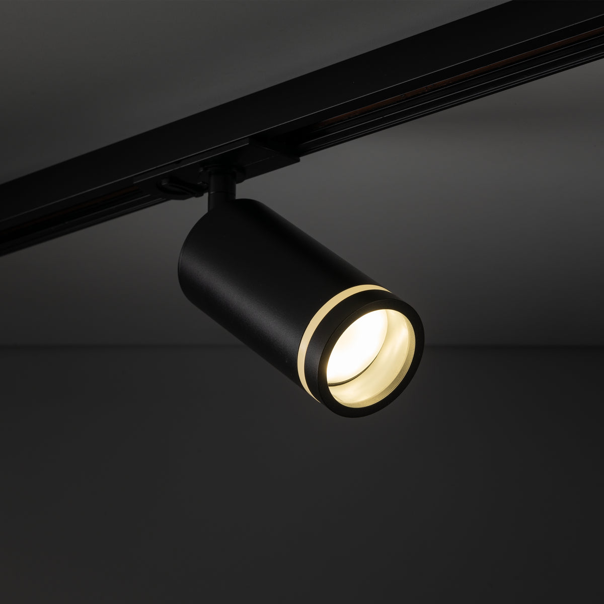 Spot pe șină TK Lighting Tracer Ring Slim, negru, 10029