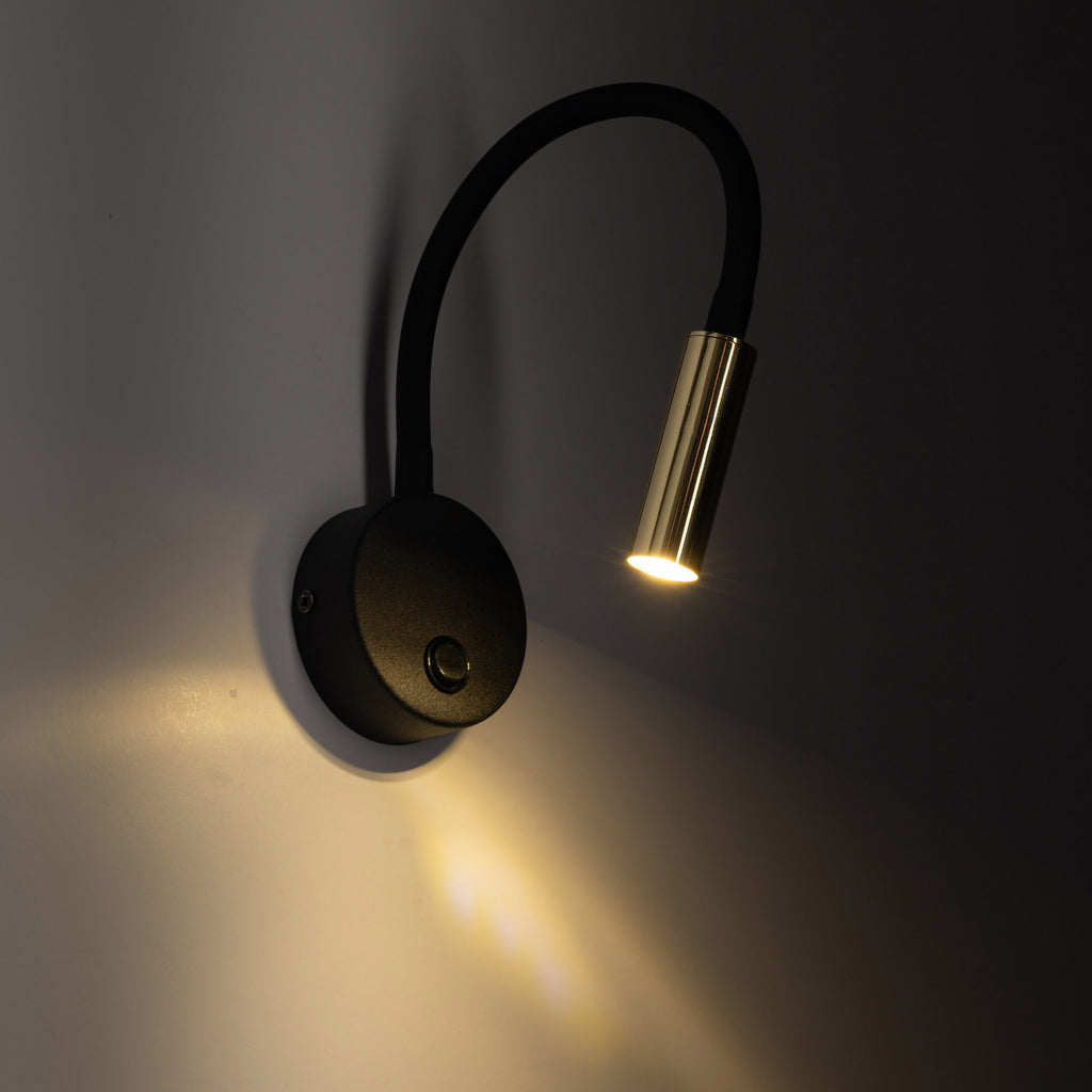 Aplica de perete Lagos Black/Gold 10039