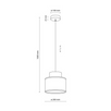 Lampa suspendată Duo Juta White 1856 TK 1856
