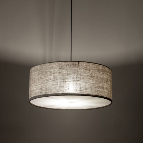 Lampă suspendată TK Lighting Earth, bej, 10100